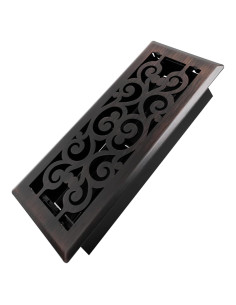 Registro de Piso Howeall 10.16x25.4cm Acero Pesado Bronce