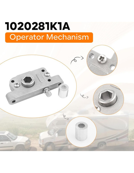 Engranaje de Elevación SyunsXoon 1020281K1A para Ventiladores RV