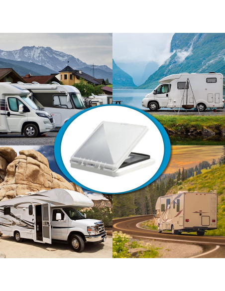 Cubierta de Ventilación de Techo para RV HOMEE 33x33cm Blanca