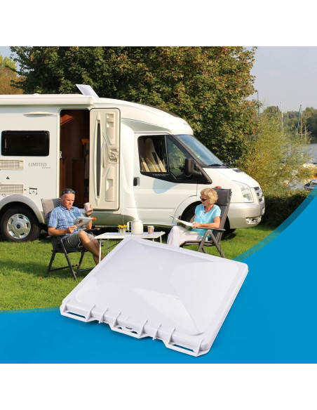 Cubierta de Ventilación de Techo para RV HOMEE 33x33cm Blanca