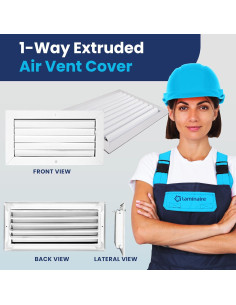 Rejilla de Ventilación de Aluminio 6x10 LAMINAIRE - Ajustable 2