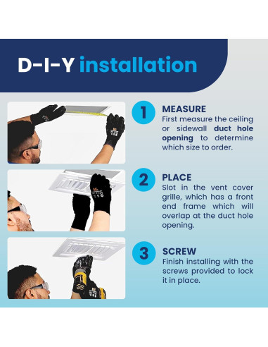 Rejilla de Ventilación de Aluminio 6x10 LAMINAIRE - Ajustable