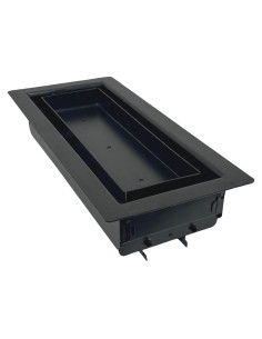 Registro de Aire 4" x 10" Sierra Grates Negro Texturizado