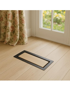 Registro de Aire 4" x 10" Sierra Grates Negro Texturizado 2