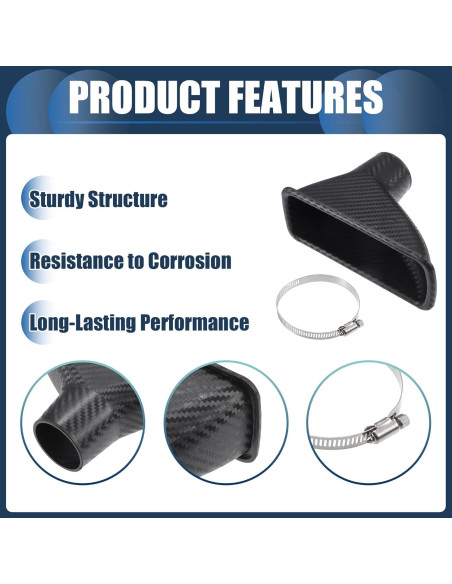 Conducto de Aire de Freno INFINAUTO Frontal 16.8x6.4cm