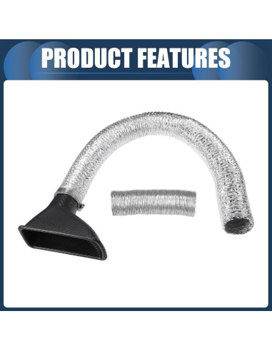 Conducto de Aire de Freno INFINAUTO Frontal 16.8x6.4cm