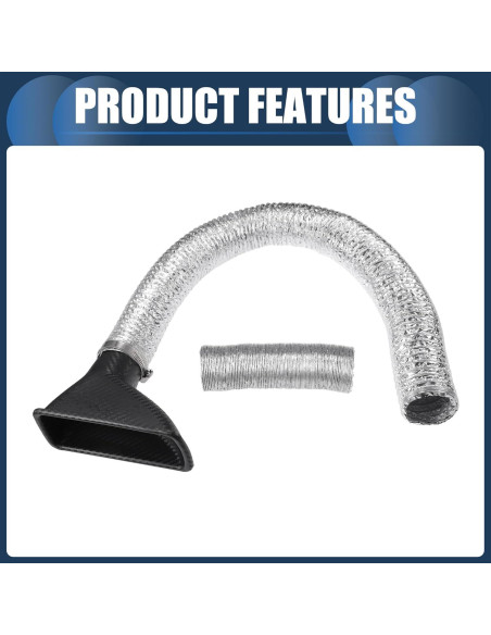 Conducto de Aire de Freno INFINAUTO Frontal 16.8x6.4cm