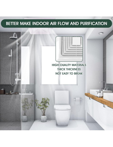 Cubierta de Ventilador de Extractor de Baño Gloss-1P 30x30 cm