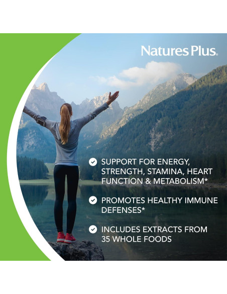Multivitamínico Orgánico para Mujeres Natures Plus 30 Tabletas Multivitamínico Orgánico para Mujeres Natures Plus 30 Tabletas