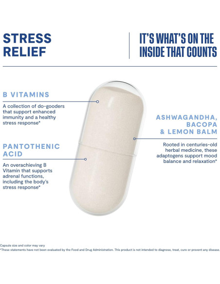 Suplemento Alivio del Estrés HABIT 60 Cápsulas Veganas