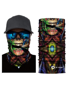 Máscara Facial Calavera Gaiter Cuello 100% Poliéster
