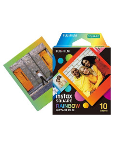 Película Instantánea FUJIFILM Instax Square Arcoíris - 10 Hojas