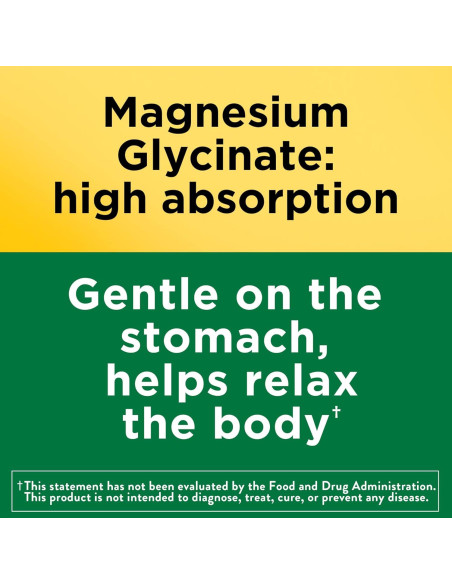 Nature Made Magnesio Glicinato 200 mg - 60 Cápsulas Suplemento