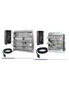 Ventilador de Escape iLiving 18" y 12" Montado en Pared