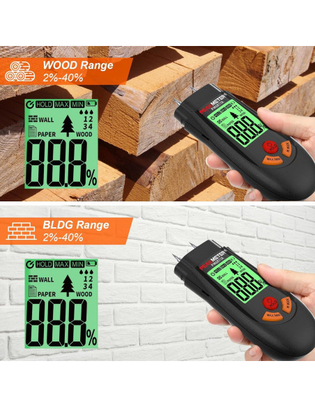 Medidor de Humedad de Madera PEAKMETER PM6811A LCD Medidor de Humedad de Madera PEAKMETER PM6811A LCD