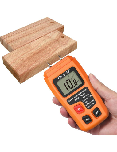 Medidor de Humedad de Madera Proster PST050 - Digital, Preciso, Pantalla LCD