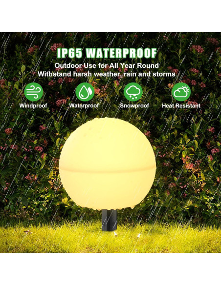 Luces Solares Auidum YS001 para Jardín, Paquete de 5, IP65