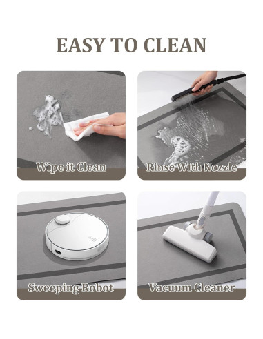 Alfombra de Baño Antideslizante Chakme Gris 61x46 cm