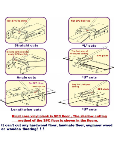 Cortadora de Suelos de Vinilo LVT-330 CutTool 8mm 33cm