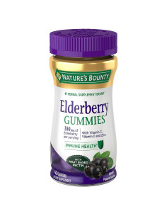 Gomitas de Saúco Nature's Bounty 40 Unidades Vitamina A C D E Zinc