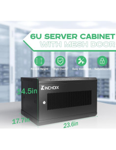 Gabinete de Servidor de Pared 6U Kinchoix - 38.1 cm Profundidad 2