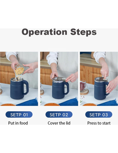 Molinillo de Café Eléctrico Nhsuzart 200W 500ml Acero Inoxidable