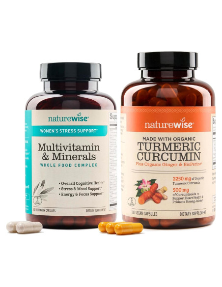 Multivitamina para Mujeres NatureWise + Cúrcuma Curcumina 2250mg