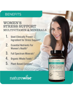 Multivitamina para Mujeres NatureWise + Cúrcuma Curcumina 2250mg 2