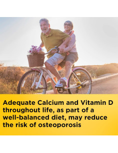 Suplemento de Calcio 600 mg con Vitamina D3 Nature Made 60 Tabletas 2