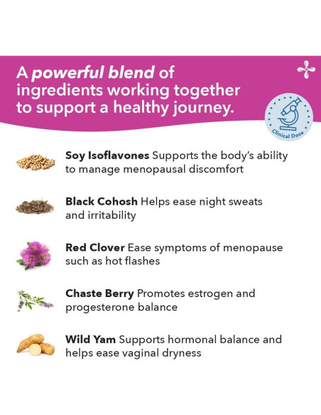 Pausitivi-T LifeSeasons - Suplemento Menopausia 60 Cápsulas