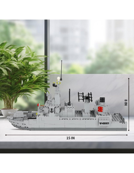 Juego de Construcción Acorazado Shantou 528 Piezas 38x15x20cm