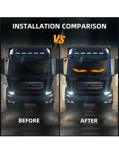 Luz Ojos de Diablo JINRUIHAO LED Flexible 34.8x10.2cm IP65 2