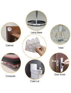 18 Protectores de Muebles Silicona GINOYA Amortiguación Ruido 2