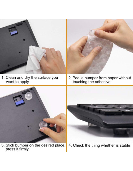 18 Protectores de Muebles Silicona GINOYA Amortiguación Ruido