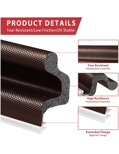 Burlete de Puerta 8m BISOTHAI con 4 Sellos Esquina Aislante