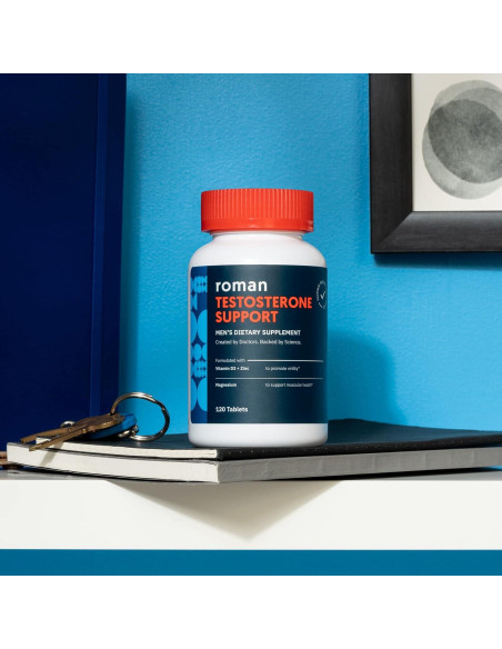 Suplemento Nutricional ROMAN T-Support 120 Tabletas con Ashwagandha