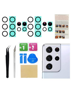 Reemplazo Lente de Cristal Cámara Samsung Galaxy S21 Ultra OEM