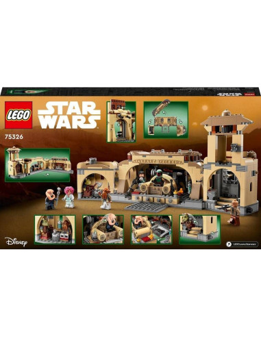 LEGO Star Wars Sala del Trono de Boba Fett 75326 con 7 Minifiguras