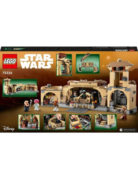 LEGO Star Wars Sala del Trono de Boba Fett 75326 con 7 Minifiguras LEGO Star Wars Sala del Trono de Boba Fett 75326 con 7 Minifiguras