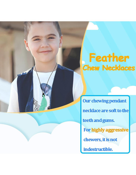 Collares Masticables Sensoriales Atsky - Paquete de 5 Silicona