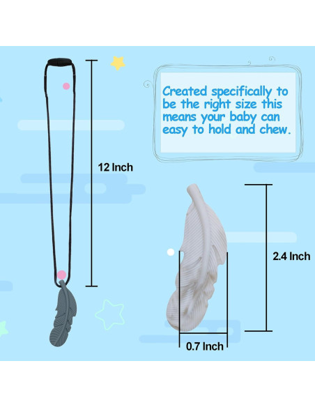 Collares Masticables Sensoriales Atsky - Paquete de 5 Silicona