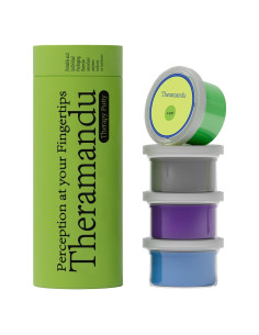 Kit de Masilla Terapéutica Theramandu 4 Paquetes 85g - Alivio Estrés y Fortalecimiento