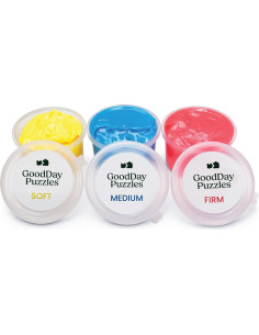 Masilla Terapéutica GoodDay Puzzles, Set de 3 Piezas, Alivio Estrés 2