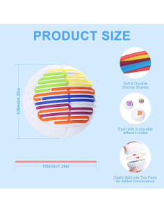 Bola Sensorial Antiestrés Sunlisky 10.8cm para Niños y Adultos 2