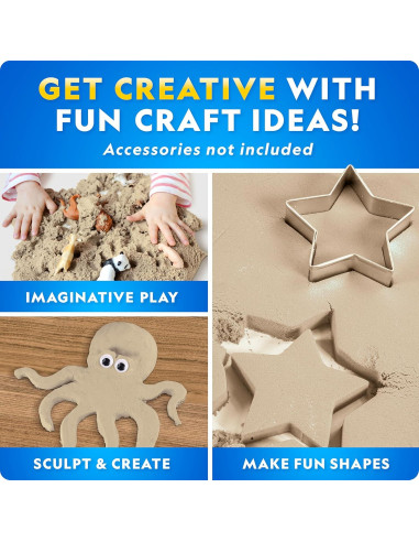 Arena Lunar National Geographic 5.44 kg con Moldes para Niños