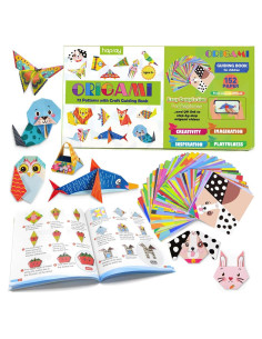 Kit de Origami para Niños hapray 152 Hojas 72 Patrones