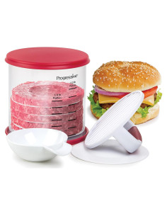 Juego de Prensa para Hamburguesas PrepWorks - Almacena 6 Hamburguesas