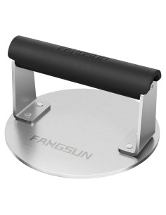 Prensa de Hamburguesas FANGSUN 15cm Acero Inoxidable Antiadherente
