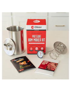 Molde de Prensa de Carne Oleex - Acero Inoxidable, 11.18x20.07cm