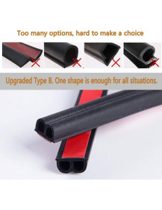 Tira de Sello Universal CloudBuyer 5.03m Goma Negra 2